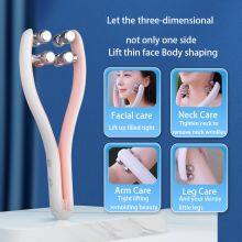 Dual-Action Beauty Facial Roller Massager With V-Shape Lifting Slimming Chin Care Electric EMS Massaging Belt Personal Skin Care thumbnail-2