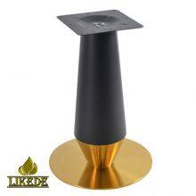 Hot Sale Luxury Table Base Unique Brushed Gold Black Stainless Steel Legs Entry Table