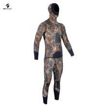 Neoprene 3mm-5mm Camo Wetsuit Spearfishing Camouflage Suit Antiwear Pad on Chest Clothing CR thumbnail-2
