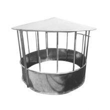 Cattle Bale Feeder Waterproof Horse/Sheep Hay Feeder Cover Roof Galvanized Frame 3D Modeling for Farm thumbnail-1