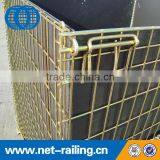 Warehouse Fold Stack Galvanized Zinc Wire Basket thumbnail-4