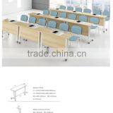 Moving Folding Frame Table With Wooden Top