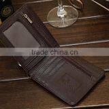 New Mens Boys Plain Canvas Velcro Leather Wallet With id Window thumbnail-4