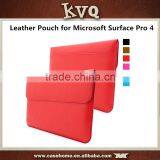 New Fashion Slim PU Leather Pouch Cover for Microsoft Surface Pro 4 Leather Bag