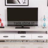 Living Room Furniture Design Marble Top TV Stand Stainless Steel Legs LCD Cabinet thumbnail-1
