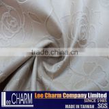 100% Polyester Rose Patterns Leather Fabric for Interior design