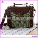 Fashion Girl's Beige Paper Straw Craft Bag thumbnail-4
