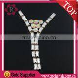 2016 Wholesale Fashion Glass Shoe Ornament Metal Parts Rhinestone Chains thumbnail-2