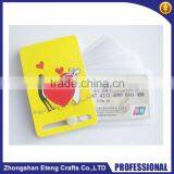 Fashion Lovely Custom Printed Gifts Plastic Swivel Card Holder With Your Own Logo