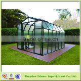 Aluminum Alloy and PC Board Garden Green House With Door and Window 6 Rooms thumbnail-1