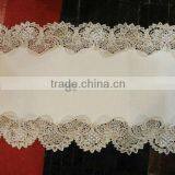 Good Quality Factory Price Fantastic Embroidery Lace Table Runner ,water Soluble Table Cloth
