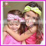 Chevron Printed Cat Ear Cotton Headband, Chevron Cotton Headband, Chevron Cotton Elastic Hairband thumbnail-1