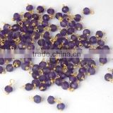 AAA Beautiful Natural 24k Gold Plated Amethyst Loose Gemstone Beads Bead 3-4mm Wire Wrapped semiprecious beads