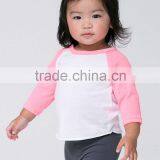 Digitally Printed Round-neck Baby Girls Tee Shirts Customized Children Relgan Tee Shirt thumbnail-5