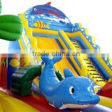 Tropical Theme Kids Inflatable Trampoline,inflatable Kids Jumping Trampoline,seaworld Inflatable Trampoline for Sale thumbnail-3