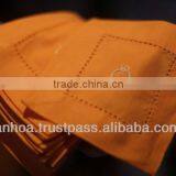 Embroidery Pattern Linen Cocktail Napkin Wholesale Cup Coaster thumbnail-1