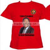 China Factory Red T-shirt Printing t Shirt Cotton for Campaign Election