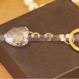 Wholesale 3d Laser Heart Shaped Crystal Keychain