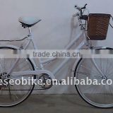 6 speed city bike city bicycle with basket for ladies