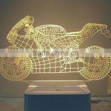 Motorcycle Shape 3D Led Desk Lamp With Touch Switch thumbnail-1