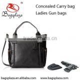 GB024 Alibaba express black PU leather locking concealed gun hand bag