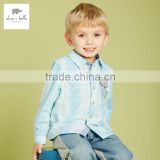 DK0273 dave bella 2016 spring autumn kids plaid shirt baby boys tops children clothes boys handsome shirt