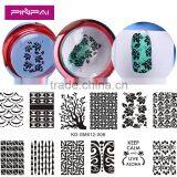 Design Set Nail Art Polish Manicure transparent printing template