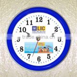 round blue color clock logo clock advertising gifts corporate gifts promotional gifts