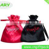 Custom Satin Drawstring Bag Pouch Embroidery thumbnail-3