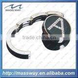 Epoxy Doming Custom Metal 3D Fashion Zinc Alloy Folding Purse Holder Hook