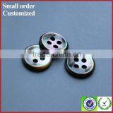 Factory Custom White Round Crystal Badge Buttons for Wedding Dress thumbnail-2