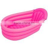 safe pvc inflatable baby bath pool,Girls travel air baby bath tub in pink