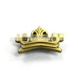 custom crown metal jewelry tags for garment/bag