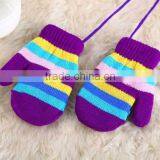 MS80125C Kids Winter Stripe Design Cute Thermal Gloves thumbnail-2