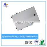 Wideband rf Combiner 4 in 1 Out Passive Hybrid Coupler 800-2500MHz n Female