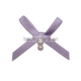 clothes decorated purple slim bowknot shape set two beads individual design ribbon bowknot