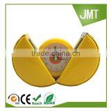 Round Plastic Clock Yellow Color Alarm Clock thumbnail-3