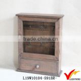 wired metal door lightweight decorative antique wooden key box