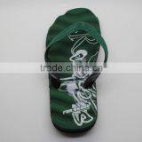 Textured EVA Foam Green Soft Flip Flops thumbnail-3