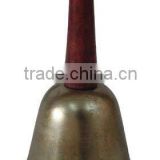 4''Brass handle cow bell A4-101 with wooden for celebration (E267)