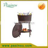 Top sale factory price promotional barware rattan ice bucket