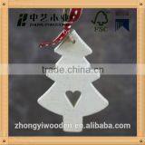 Laser Cutting White Painted Small Recycled Wooden Christmas Tree Crafts thumbnail-1