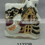 Pottery House Christmas Tea-light Candle Holder thumbnail-1