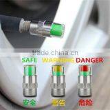 4pcs/pack Car Tyre Tire Pressure Monitor Indicator Valve Stem Cap Sensor 3 Color Eye Alert thumbnail-5