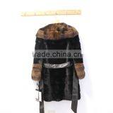 2016 New Factory Grey Natural Long Mink Fur Coat for Fashion Women thumbnail-2