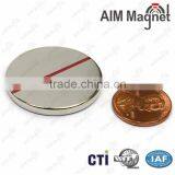 AIM 25mm*3mm Disc Magnet With N Pole Marked thumbnail-1