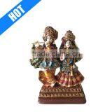 Personalized Hand Painted Polyresin Decor RADHA KRISHNA Set thumbnail-1
