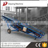 Loading Bulk mobile belt conveyor with bucket