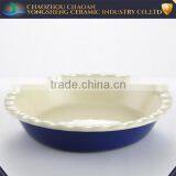 Blue Cerarmic Material Baking Tray for PIZZA thumbnail-1