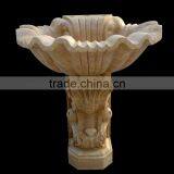 Pedestal Holding Yellow Stone Travertine Sink Shelf thumbnail-1
